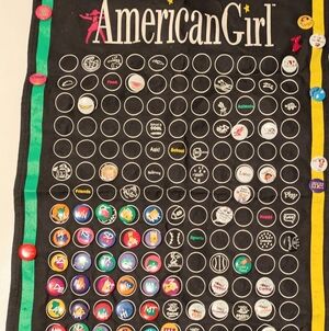 American Girl Pleasant Company VINTAGE 120+ Grid Pins & Banner
